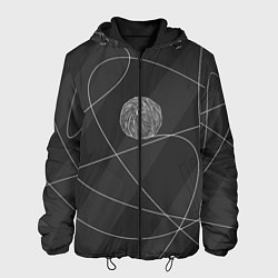 Куртка с капюшоном мужская Клубок ниток, цвет: 3D-черный