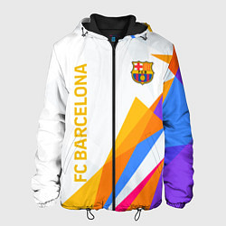 Куртка с капюшоном мужская Barcelona абстракция цветные геометрии, цвет: 3D-черный