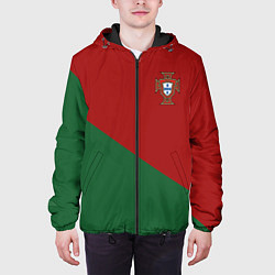Куртка с капюшоном мужская Сборная Португалии форма для чемпионата мира 2022, цвет: 3D-черный — фото 2
