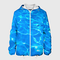 Мужская куртка Абстрактные волны бассейна - текстура