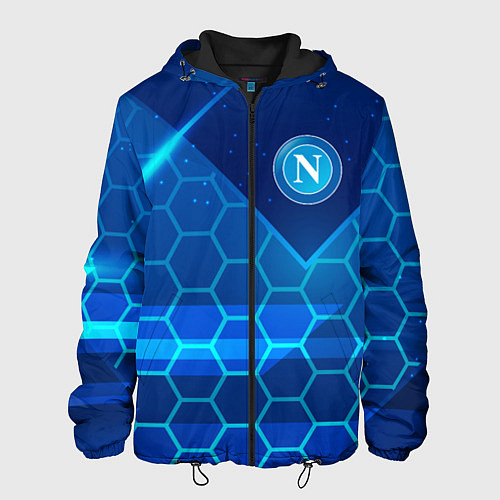 Мужская куртка Napoli Соты абстракция / 3D-Черный – фото 1