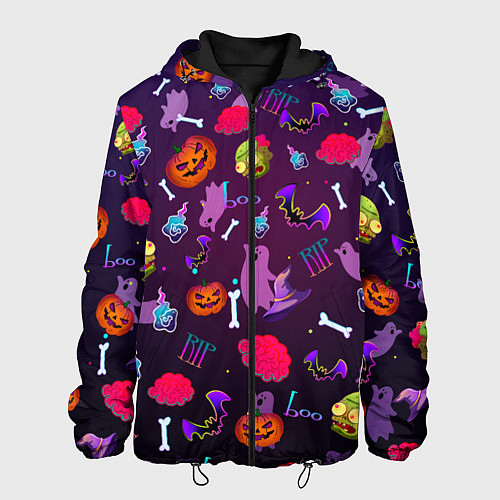 Мужская куртка Это Хэллоуин / 3D-Черный – фото 1