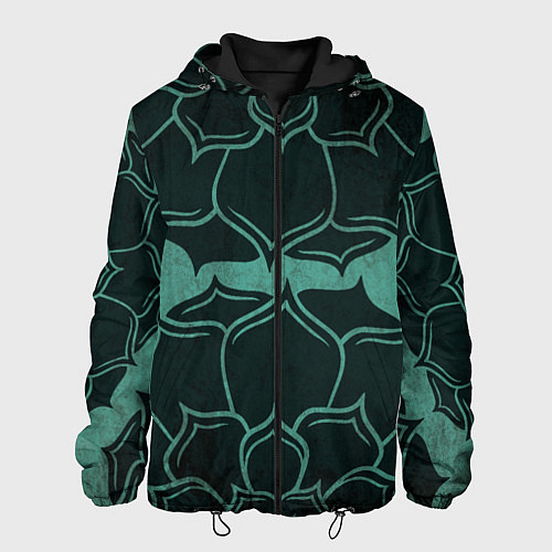 Мужская куртка Абстрактный цветочный узор / 3D-Черный – фото 1