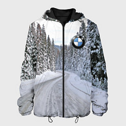 Мужская куртка BMW - зимняя дорога через лес