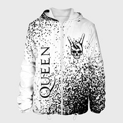 Мужская куртка Queen и рок символ на светлом фоне