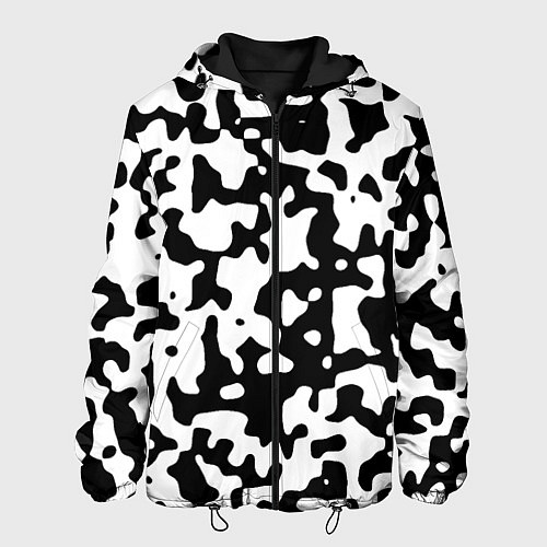 Мужская куртка Камуфляж Cowskin средний / 3D-Черный – фото 1