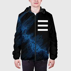Куртка с капюшоном мужская OneRepublic звуковая волна, цвет: 3D-черный — фото 2