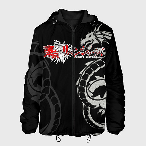 Мужская куртка Токийские мстители аниме драконы / 3D-Черный – фото 1