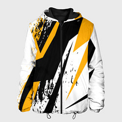 Куртка с капюшоном мужская Гоночная абстракция, цвет: 3D-черный
