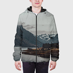 Куртка с капюшоном мужская Островoк на озере, цвет: 3D-черный — фото 2
