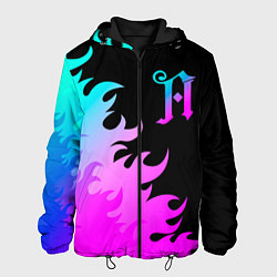 Куртка с капюшоном мужская Architects неоновый огонь, цвет: 3D-черный