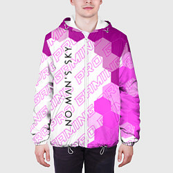 Куртка с капюшоном мужская No Mans Sky pro gaming: по-вертикали, цвет: 3D-белый — фото 2