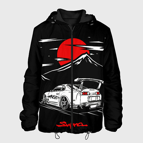 Мужская куртка Тойота супра - JDM Style / 3D-Черный – фото 1