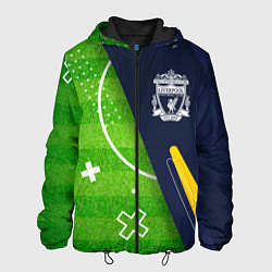 Куртка с капюшоном мужская Liverpool football field, цвет: 3D-черный