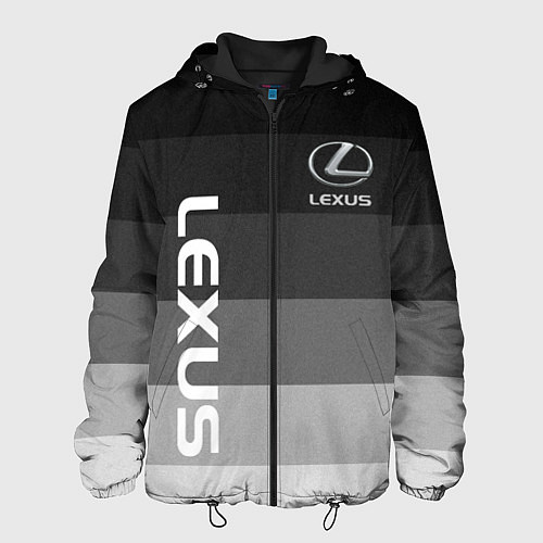 Мужская куртка Lexus серый градиент / 3D-Черный – фото 1