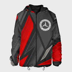 Куртка с капюшоном мужская Mercedes sports racing, цвет: 3D-черный