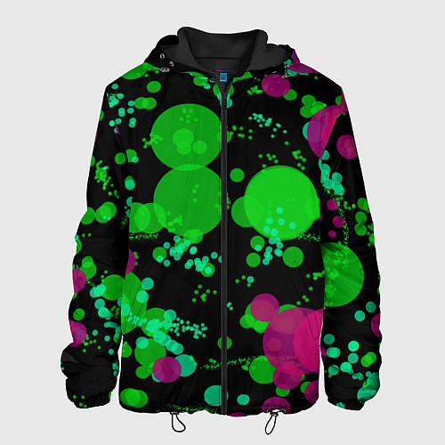 Мужская куртка Токсичные пузыри / 3D-Черный – фото 1