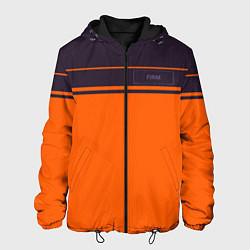 Куртка с капюшоном мужская FIRM темно-оранжевый, цвет: 3D-черный