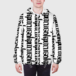 Куртка с капюшоном мужская Готика, цвет: 3D-белый — фото 2