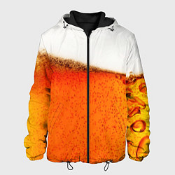 Куртка с капюшоном мужская Тёмное пиво, цвет: 3D-черный