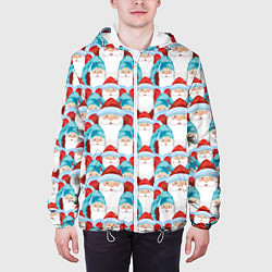 Куртка с капюшоном мужская Деды Морозы, цвет: 3D-белый — фото 2