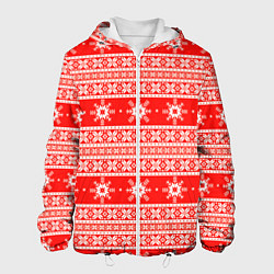 Мужская куртка New Year snowflake pattern