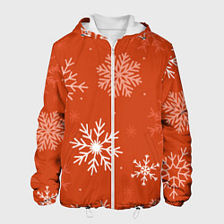 Куртка с капюшоном мужская Orange snow, цвет: 3D-белый