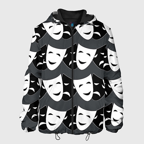 Мужская куртка Две маски / 3D-Черный – фото 1
