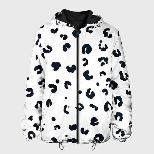 Мужская куртка Снежный барсик / 3D-Черный – фото 1