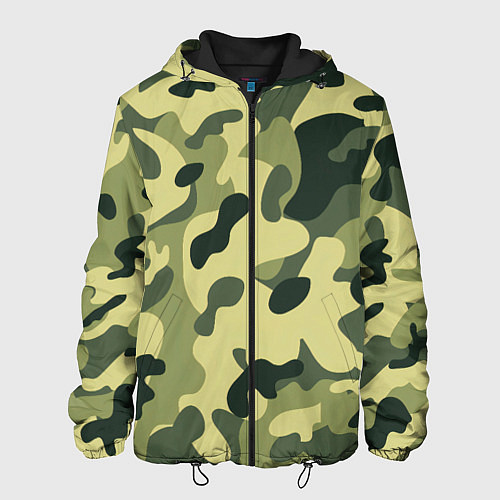 Мужская куртка Лесной камуфляж / 3D-Черный – фото 1