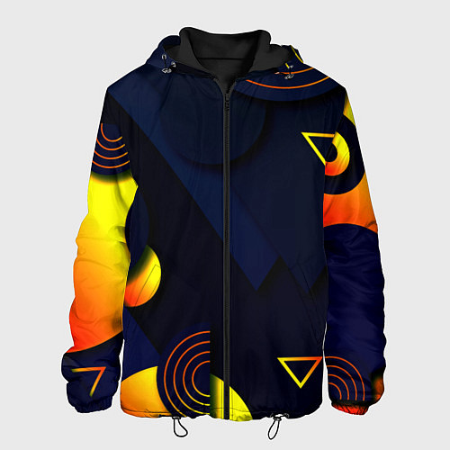 Мужская куртка Игровая геометрия / 3D-Черный – фото 1