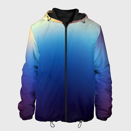 Мужская куртка Blue gradient colors / 3D-Черный – фото 1