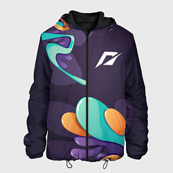Куртка с капюшоном мужская Need for Speed graffity splash, цвет: 3D-черный