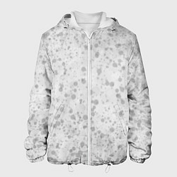 Куртка с капюшоном мужская Угрюмый настрой, цвет: 3D-белый