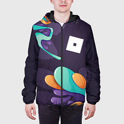 Куртка с капюшоном мужская Roblox graffity splash, цвет: 3D-черный — фото 2