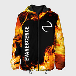 Мужская куртка Evanescence и пылающий огонь