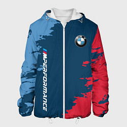 Куртка с капюшоном мужская BMW m performance grunge, цвет: 3D-белый
