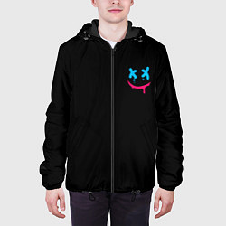 Куртка с капюшоном мужская Рисунок в стиле граффити Smile, цвет: 3D-черный — фото 2