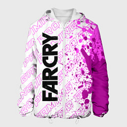 Куртка с капюшоном мужская Far Cry pro gaming: по-вертикали, цвет: 3D-белый