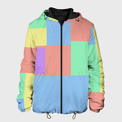 Мужская куртка Разноцветные квадраты и прямоугольники