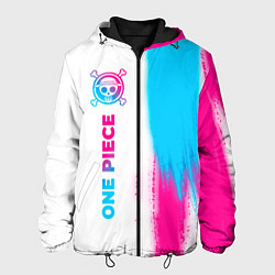 Мужская куртка One Piece neon gradient style: по-вертикали