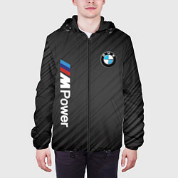 Куртка с капюшоном мужская BMW power m, цвет: 3D-черный — фото 2