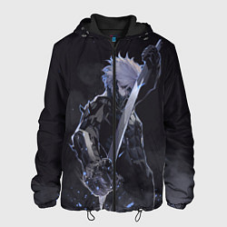 Куртка с капюшоном мужская Metal Gear Rising - В дыму, цвет: 3D-черный