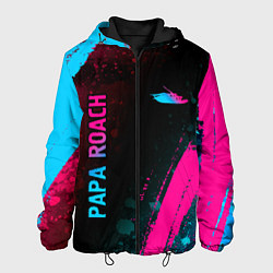 Мужская куртка Papa Roach - neon gradient: надпись, символ