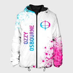Мужская куртка Ozzy Osbourne neon gradient style: надпись, символ