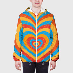 Куртка с капюшоном мужская Sunny heart, цвет: 3D-белый — фото 2