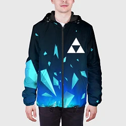 Куртка с капюшоном мужская Zelda взрыв частиц, цвет: 3D-черный — фото 2
