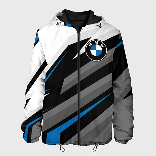 Мужская куртка БМВ - спортивная униформа / 3D-Черный – фото 1