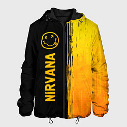 Куртка с капюшоном мужская Nirvana - gold gradient: по-вертикали, цвет: 3D-черный