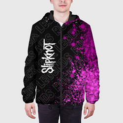 Куртка с капюшоном мужская Slipknot rock legends: по-вертикали, цвет: 3D-черный — фото 2